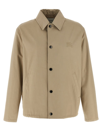 Burberry Beige Cotton Full-Length Jacket
