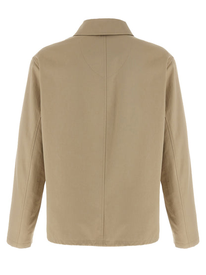 Burberry Beige Cotton Full-Length Jacket