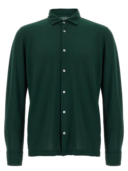 ZANONE Bicolor Cotton Blouse