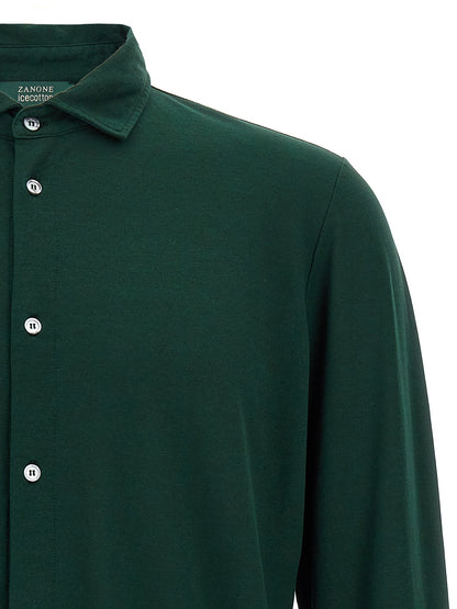 ZANONE Bicolor Cotton Blouse