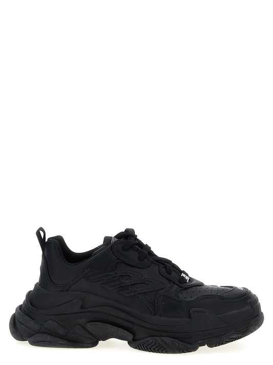 Athletic Sneakers by Balenciaga for men in polyethylene & polyurethane black features an timeless silhouette from the Men's Athletic Polyethylene & Polyurethane Sneakers collection, showcasing a timeless athletic style for a timeless look.