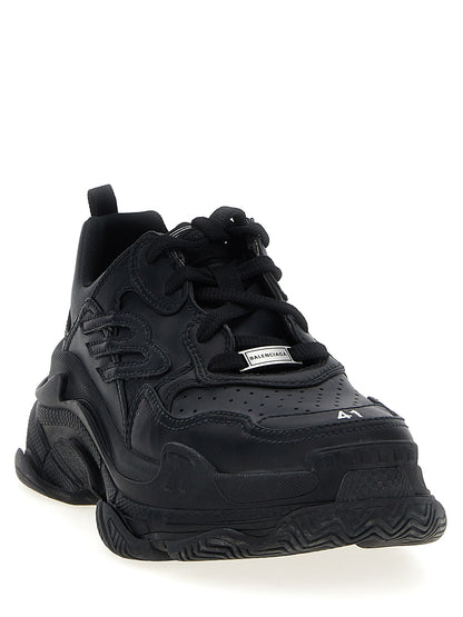Athletic Sneakers by Balenciaga for men in polyethylene & polyurethane black features an exquisite silhouette, showcasing the premium athletic style of the Men's Athletic Polyethylene & Polyurethane Sneakers with an exquisite finish.