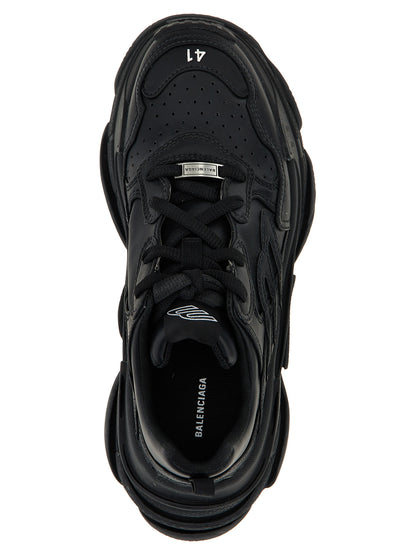 Athletic Sneakers by Balenciaga for men in polyethylene & polyurethane black presents a sleek silhouette, perfectly capturing the athletic style essence of Men's Athletic Polyethylene & Polyurethane Sneakers with its sleek design and premium finish.