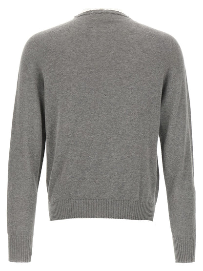 MA'RY'YA Gray Cotton Cardigan