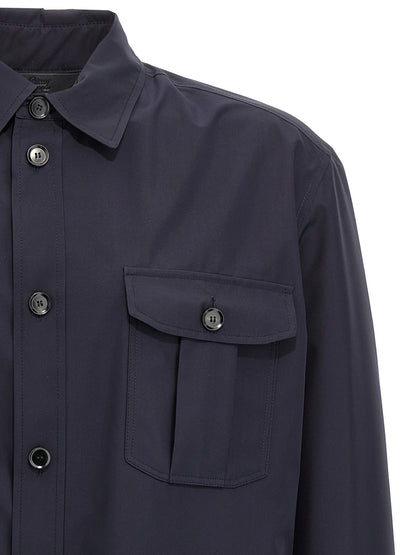 Brioni Blue Silk Jacket