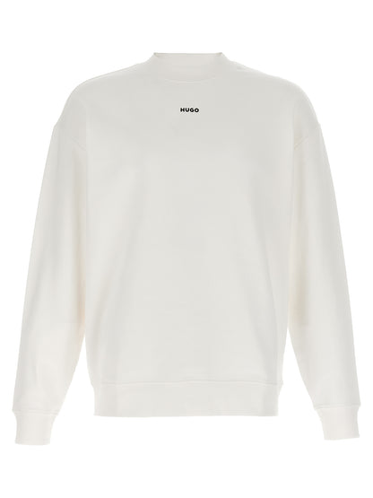 Hugo Boss White Cotton Sweatshirt