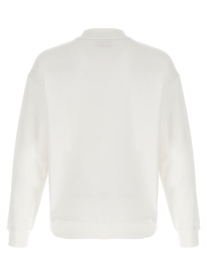 Hugo Boss White Cotton Sweatshirt
