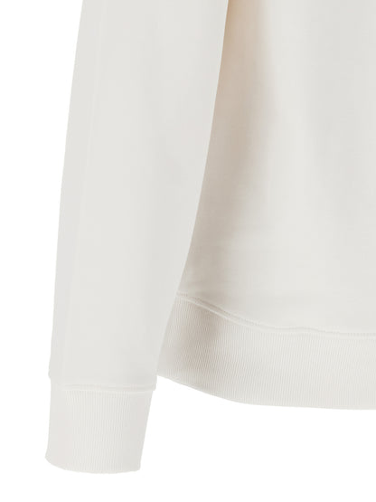 Hugo Boss White Cotton Sweatshirt