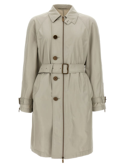 Burberry Gray Satin Coat