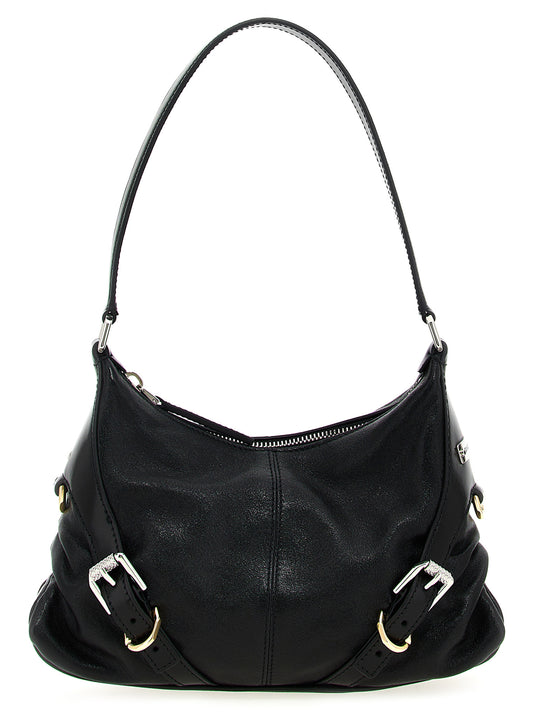 Shoulder Bag by Givenchy for women in polyester black features a statuesque silhouette, showcasing a secure zipper & buckle and statuesque with versatile shoulder-strap & handle for a statuesque finish.