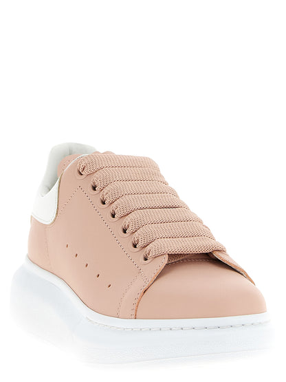 Sneakers by Alexander McQueen for women in calfskin leather multicolor & pink features an timeless silhouette from the Women's Chunky Calfskin Leather Sneakers collection, showcasing a signature chunky style with an timeless finish.