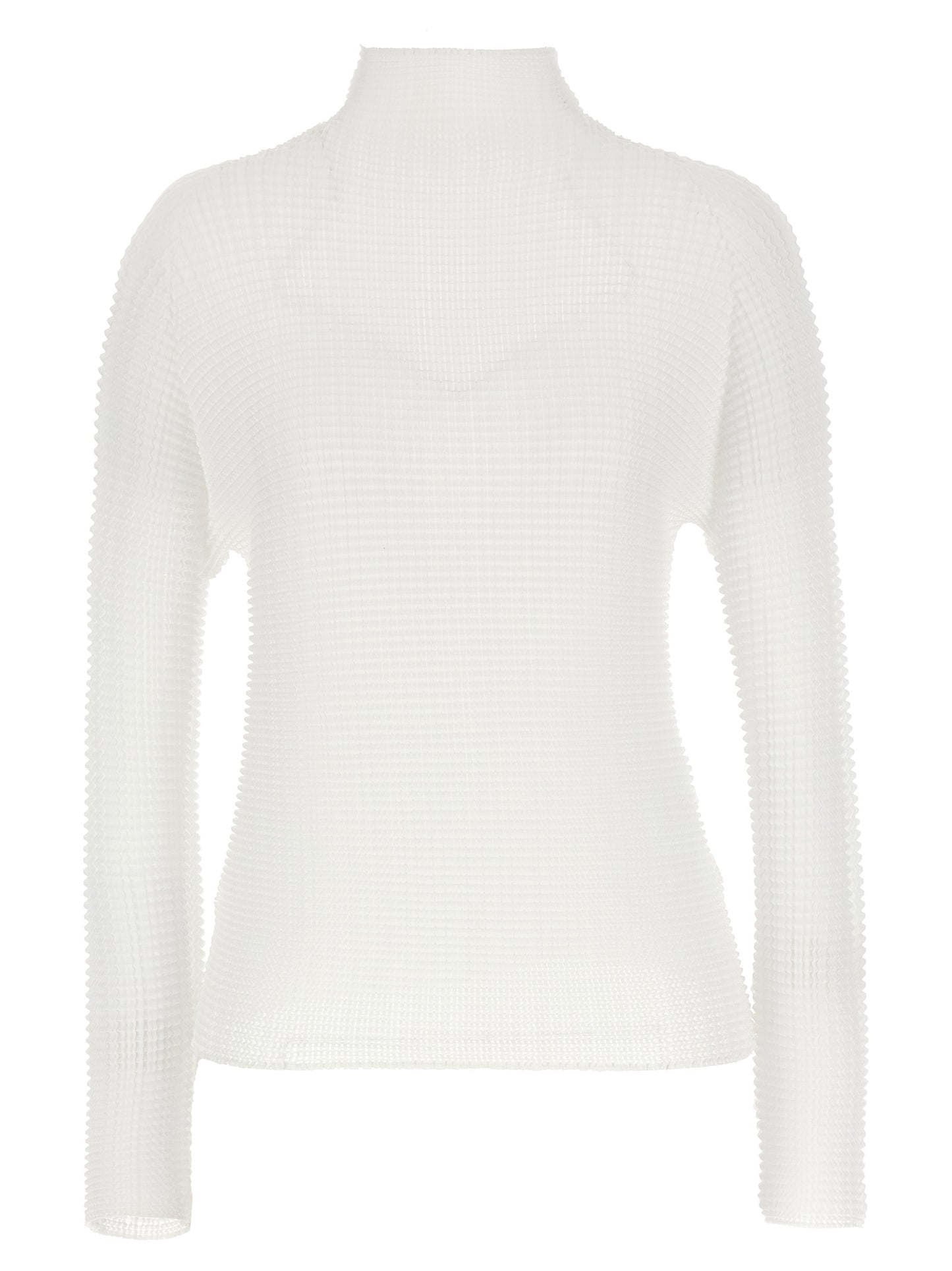 Issey Miyake White Polyester Blouse