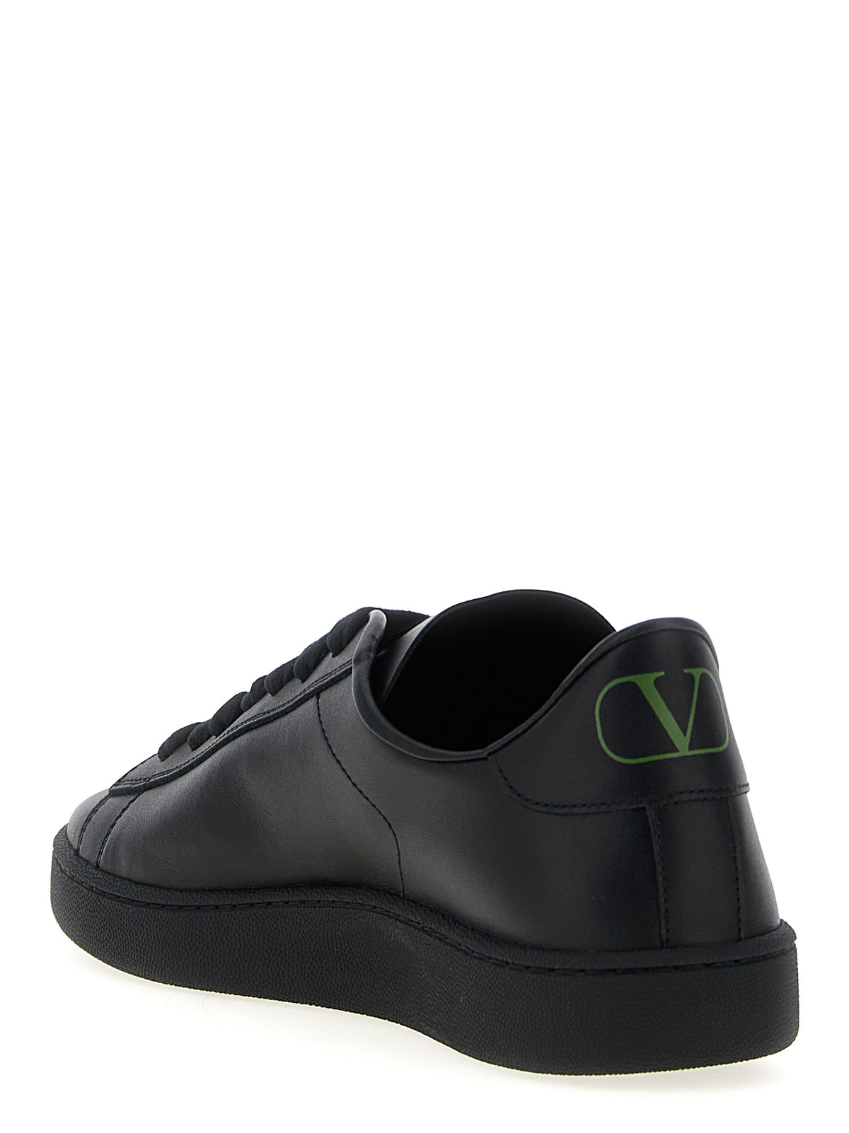 Sneakers by Valentino Garavani for men in calfskin leather black & signature presents a sumptuous silhouette, artfully capturing the essence of the V Logo Men's Low Top Calfskin Leather Sneakers with its sumptuous low-top style design.