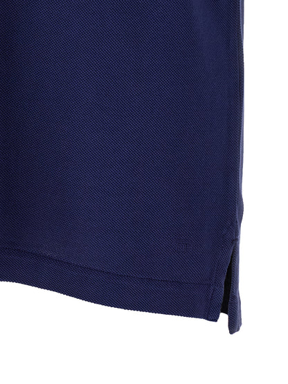 Tom Ford Blue Lyocell Polo Shirt
