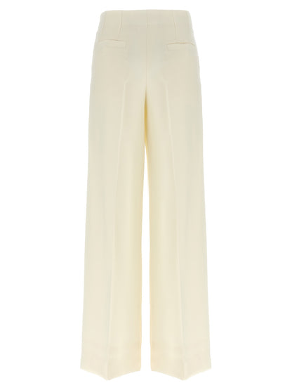 Brioni White Wool Casual Pants