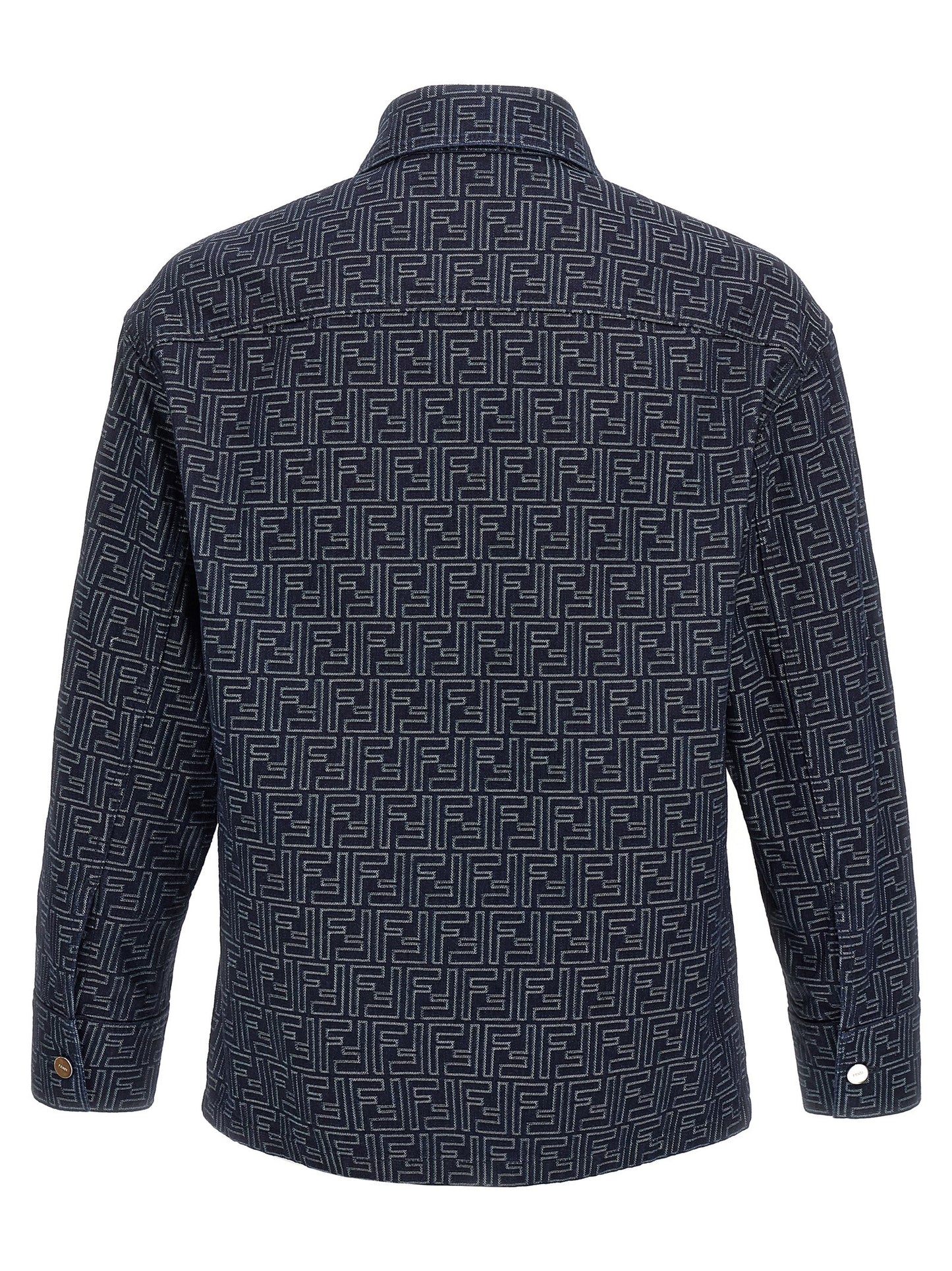 Fendi Blue Cotton Denim Jacket
