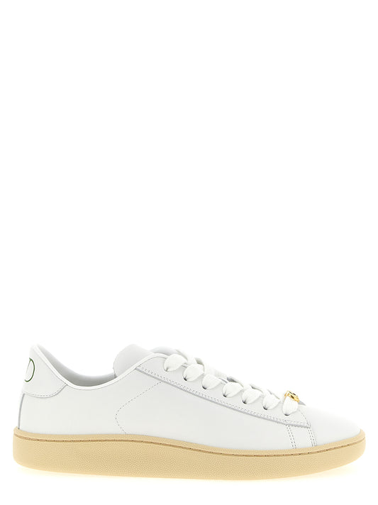 Sneakers by Valentino Garavani for women in calfskin leather white & signature features an fashionable silhouette, showcasing the premium City V Logo Women's Fashion Calfskin Leather Sneakers in a fashionable fashion style that offers a fashionable finish for refined style.