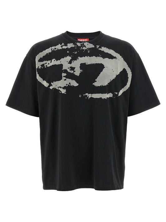 Diesel Black Cotton T-Shirt