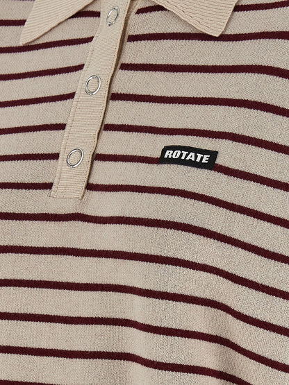 ROTATE BIRGER CHRISTENSEN Multicolor Mohair Polo Shirt
