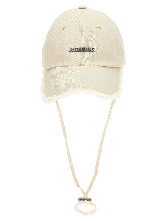 Baseball Cap by Jacquemus for unisex in cotton canvas white features an artisanal silhouette, showcasing the artisanal Cotton Canvas Baseball Cap design with a refined, artisanal finish.
