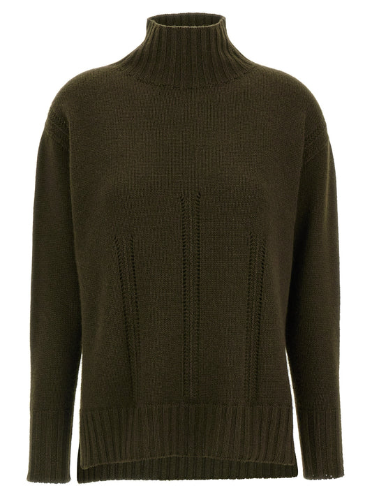 Cardigan by Tom Ford for women in cashmere cotton blend bicolour & green features an crisp silhouette, showcasing a sophisticated high-neck neckline and detail for a truly crisp finish.