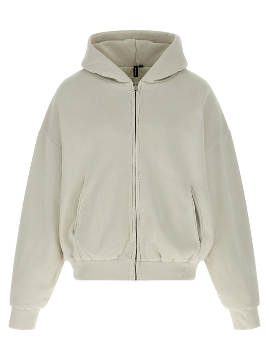 Sweatshirt Hoodie by Entire Studios for men in cotton white features a edgy silhouette, detailed with a edgy hooded neckline and for a refined finish.
