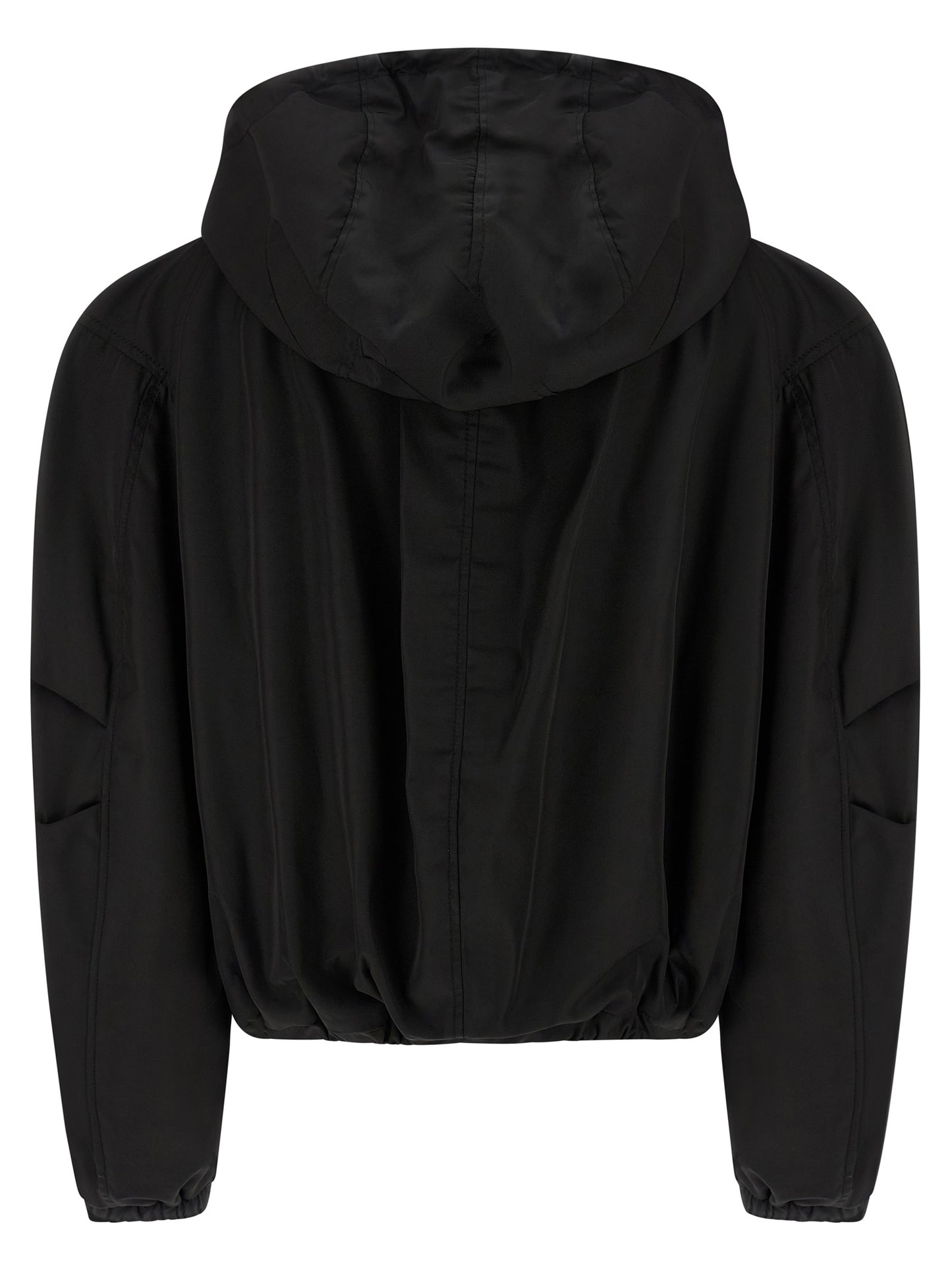 The Attico Black Polyamide Bomber