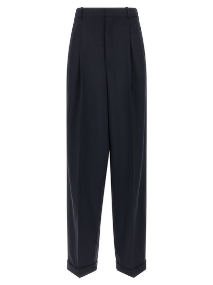 Polo Ralph Lauren Blue Wool Casual Pants