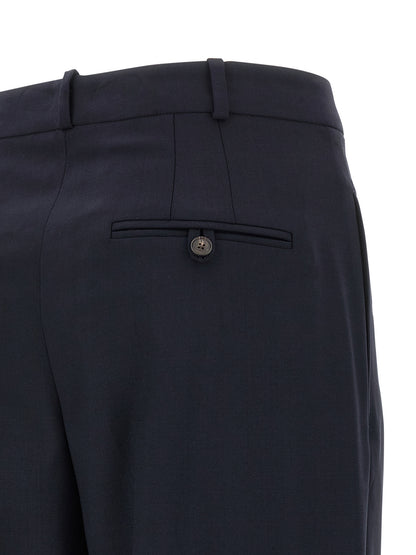 Polo Ralph Lauren Blue Wool Casual Pants