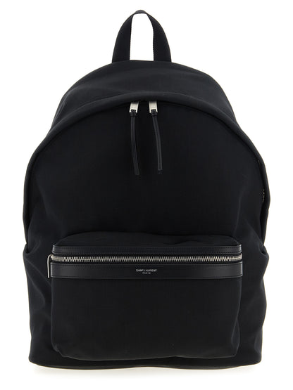 Backpack by Saint Laurent for men in polyamide patent leather black presents a versatile Polyamide Patent Leather Backpack design, showcasing a secure zipper with ample and versatile handle, backpack-strap & adjustable-strap for a versatile finish.