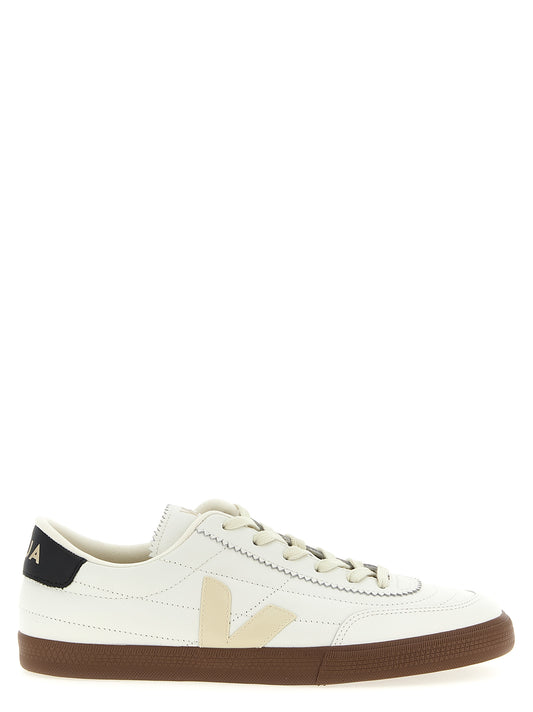 Sneakers by Veja for men in leather & rubber bicolour, black & white features an versatile design from the Men's Fashion Leather & Rubber Sneakers collection, highlighting a versatile fashion style for a premium, high-fashion look.