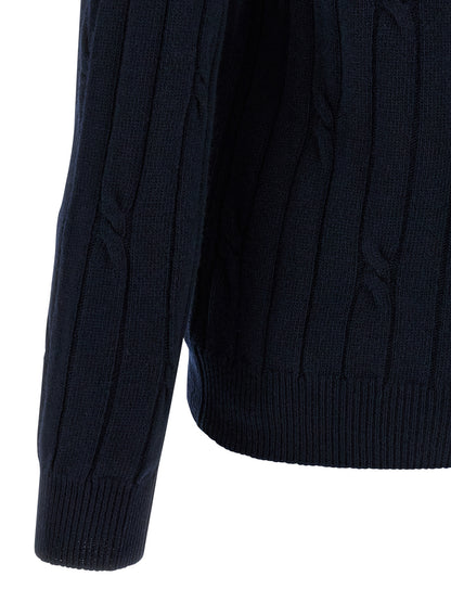 ZANONE Blue Virgin Wool Polo Shirt