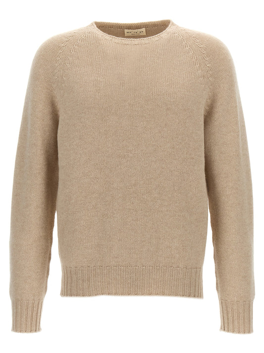 Cardigan by MA'RY'YA for men in cashmere modacrylic & virgin wool beige presents a textural silhouette, artfully finished with a textural and for a sophisticated, textural look.