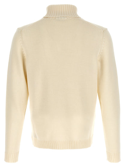 ZANONE White Virgin Wool Cardigan