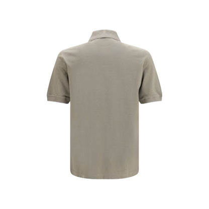 Brunello Cucinelli Bicolor Cotton Polo Shirt