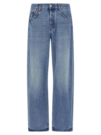 Jacquemus Blue Cotton Straight-Leg Jeans