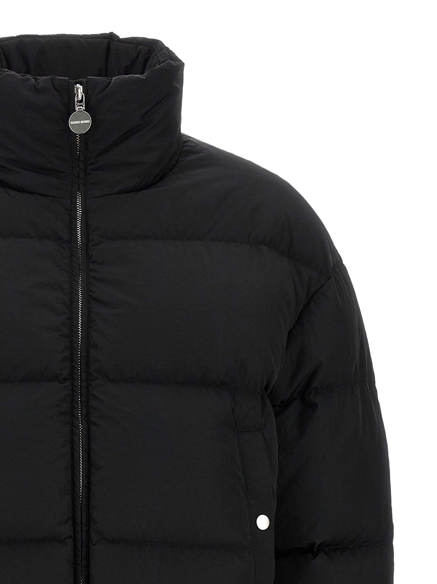 IENKI IENKI Black Nylon Full-Length Jacket
