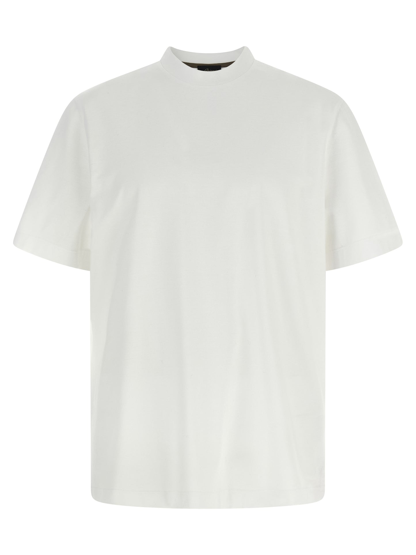 Brioni White Cotton T-Shirt