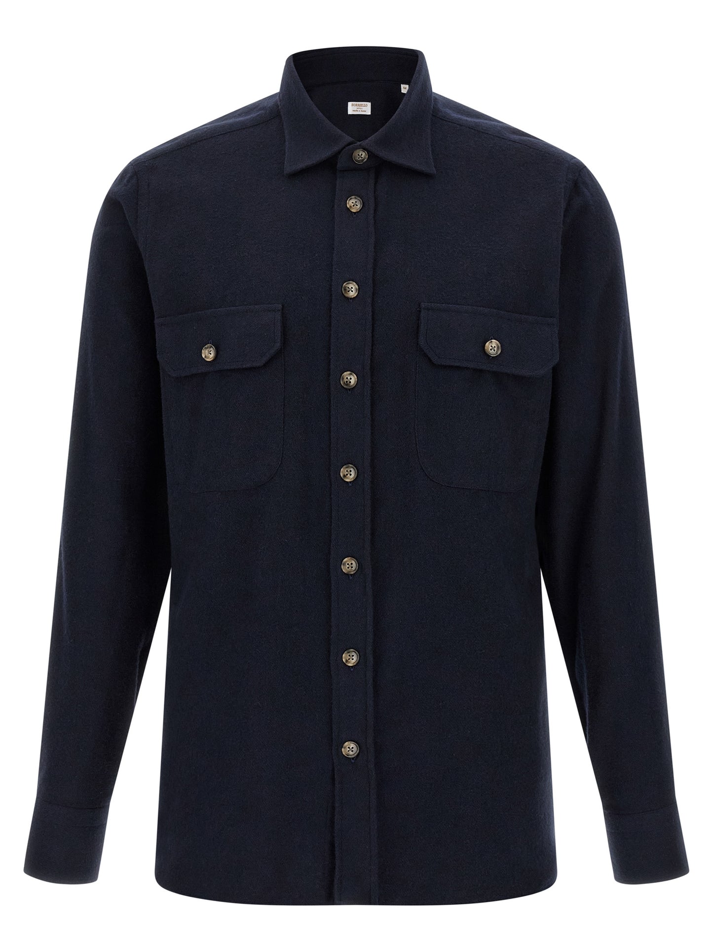 BORRIELLO Blue Cotton Blouse
