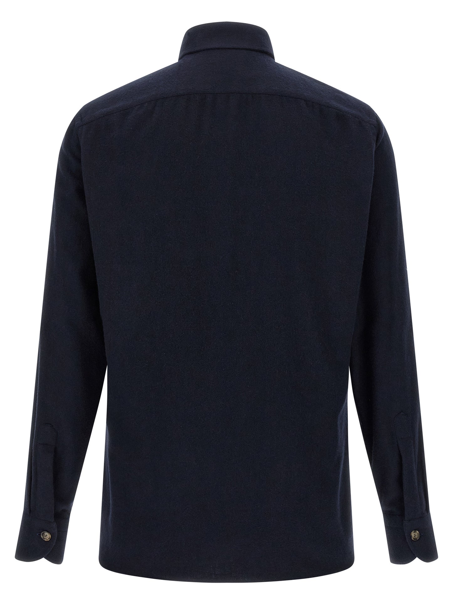 BORRIELLO Blue Cotton Blouse