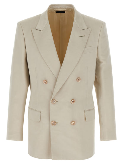 Tom Ford Beige Cotton Blazer