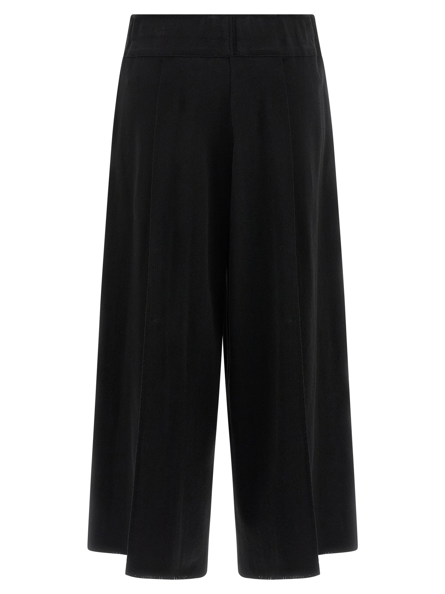 Issey Miyake Black Cotton Casual Pants