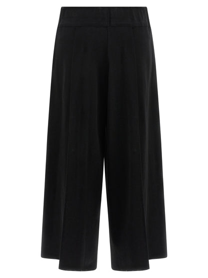 Issey Miyake Black Cotton Casual Pants
