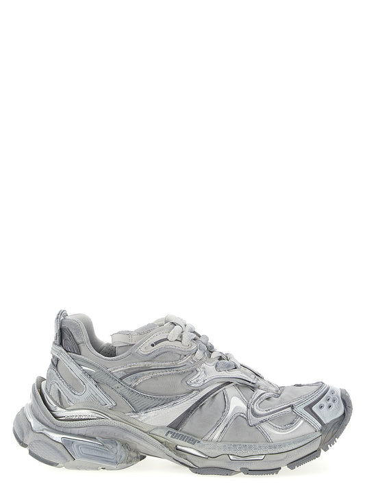 Athletic Sneakers by Balenciaga for women in polyester polyurethane polyethylene gray presents a sleek silhouette, perfectly capturing the athletic style essence of Aren Women's Athletic Polyester Polyurethane Polyethylene Sneakers with its sleek design and premium finish.