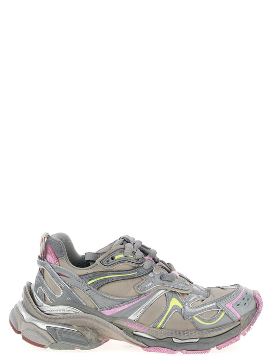 Athletic Sneakers by Balenciaga for women in polyester polyurethane polyethylene multicolor features an effortless chic silhouette, showcasing the signature athletic style of the Women's Athletic Polyester Polyurethane Polyethylene Sneakers collection with a truly effortless chic finish.