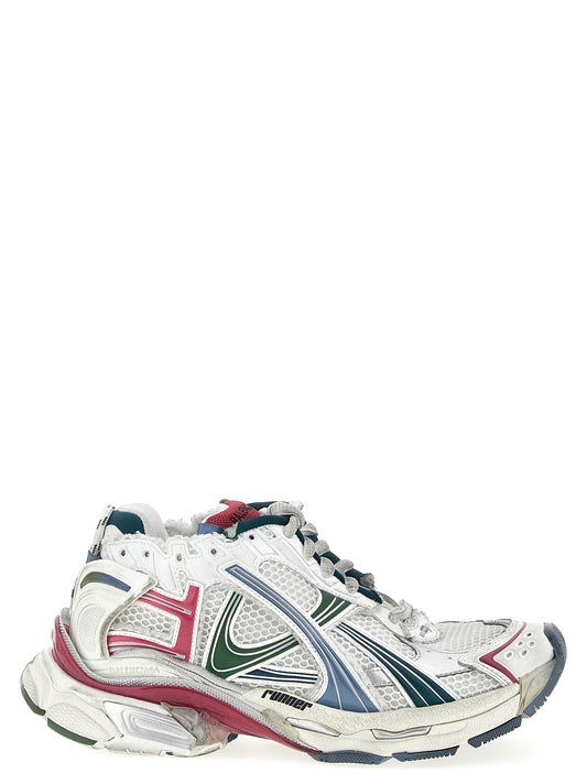 Athletic Sneakers by Balenciaga for men in polyester polyethylene & polyurethane multicolor showcases an impeccable silhouette, defined by an impeccable athletic style design that perfectly captures the essence of the Men's Athletic Polyester Polyethylene & Polyurethane Sneakers.