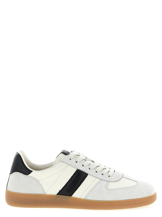 Sneakers by Tom Ford for men in suede calfskin leather bicolour, black & white presents a impeccable silhouette as Men's Fashion Suede Calfskin Leather Sneakers, expertly defined by a impeccable fashion style for a impeccable, high-fashion look.