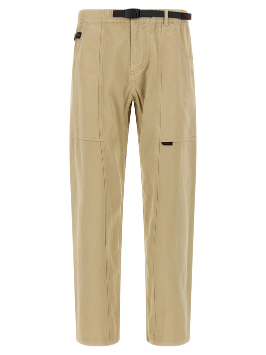 Casual Pants by Gramicci for men in cotton twill beige features an sophisticated and with a precise long, creating a sophisticated and sophisticated silhouette.