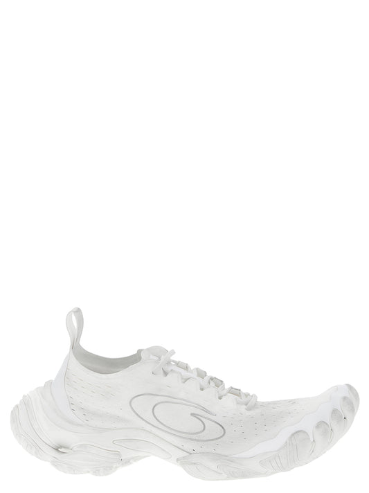 Athletic Sneakers by Balenciaga for men in tu polyester & polyurethane white presents a sleek silhouette, perfectly capturing the slip-on style essence of Men's Slip On TU Polyester & Polyurethane Athletic Sneakers with its sleek design and premium finish.