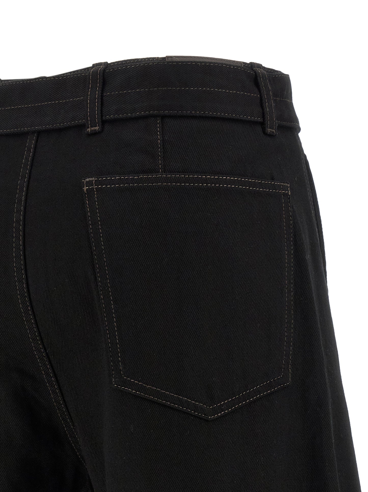 Lemaire Black Cotton Jeans Denim